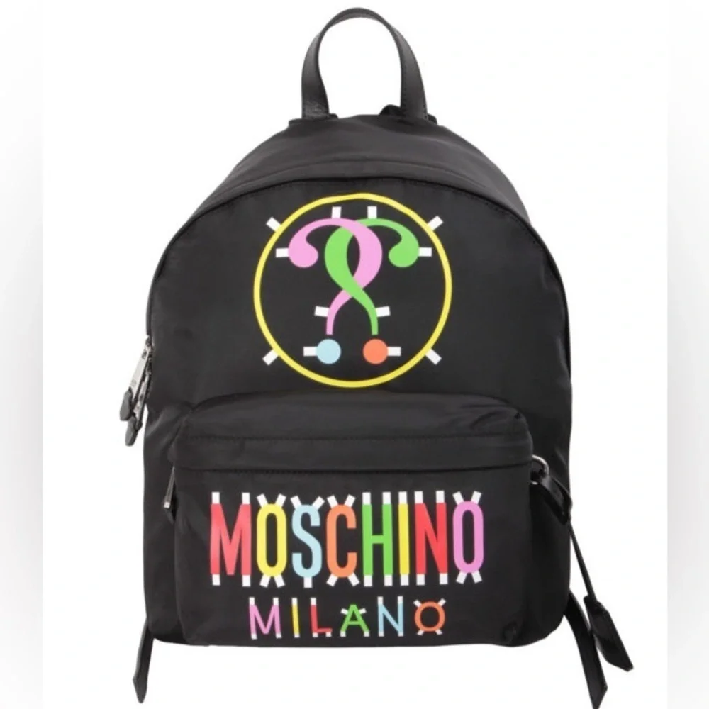 Moschino Milano Nylon Multicolor Backpack